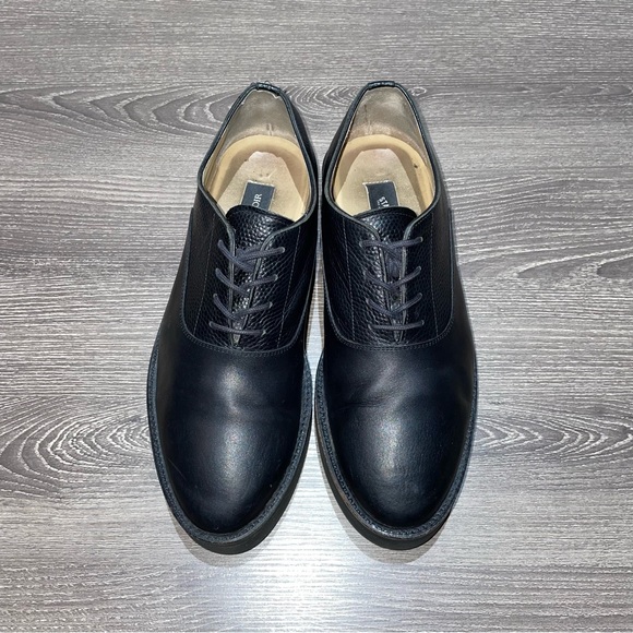EN NOIR x STAMPD LOS ANGELES COLLAB Limited Black Leather Low Cut Shoes Size 8 - Picture 11 of 15
